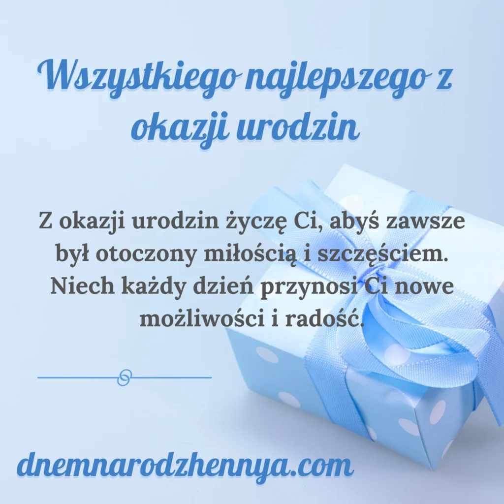 Привітання З Днем Народження на польській мові